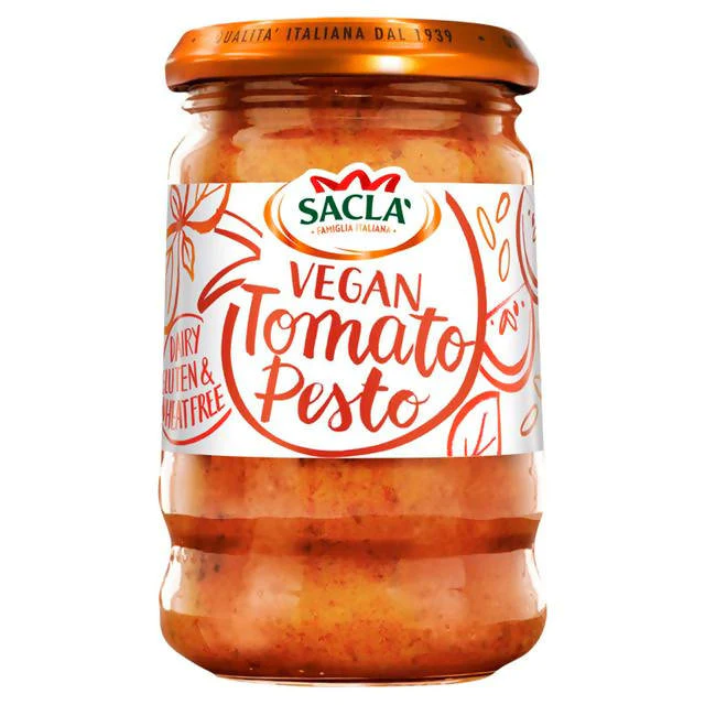 Sacla Pesto Tomato Sauce (190g/bottle)(Vegan)